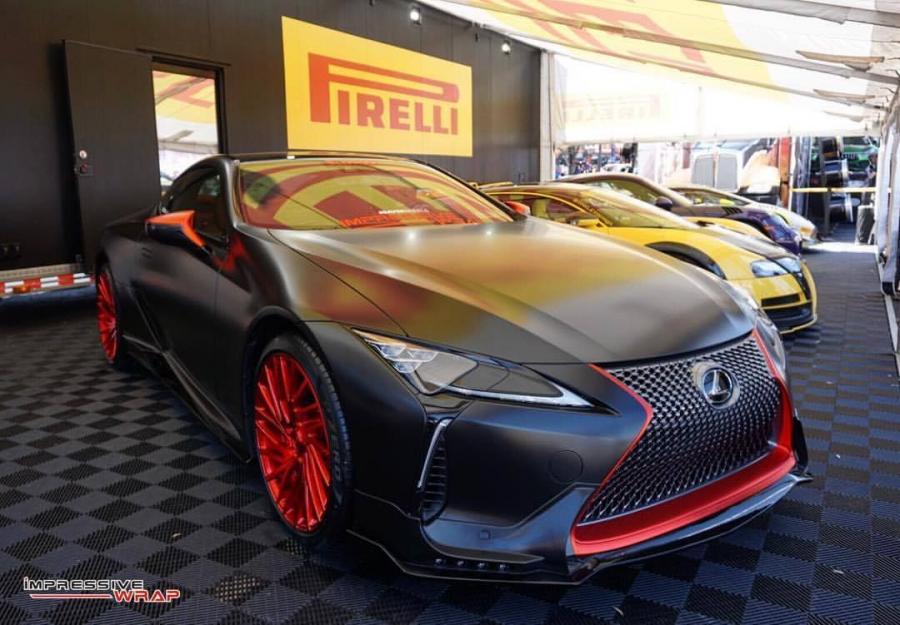  Lexus LC500 Satin Black by Impressive Wrap 2017 года  (фото 2 из 4)